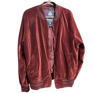 Men's American Rag Red Velvet Bomber Jacket M
